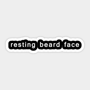 Resting Beard Face Sticker